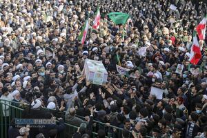 تشییع پیکر دو شهید مدافع امنیت فراجا در قم