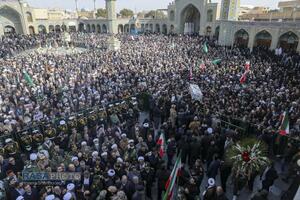 تشییع پیکر دو شهید مدافع امنیت فراجا در قم