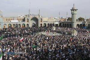 تشییع پیکر دو شهید مدافع امنیت فراجا در قم