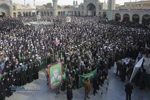 تشییع پیکر دو شهید مدافع امنیت فراجا در قم