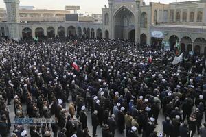 تشییع پیکر دو شهید مدافع امنیت فراجا در قم