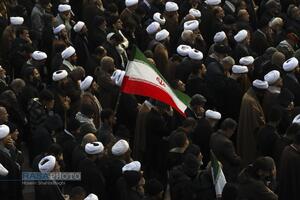 تشییع پیکر دو شهید مدافع امنیت فراجا در قم