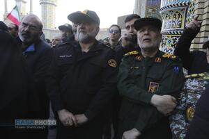 تشییع پیکر دو شهید مدافع امنیت فراجا در قم