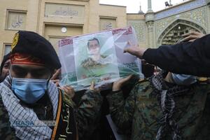 تشییع پیکر دو شهید مدافع امنیت فراجا در قم