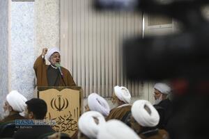 گردهمایی علما و اساتید حوزه در محکومیت اغتشاشات