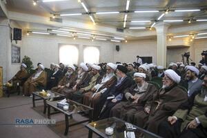 گردهمایی علما و اساتید حوزه در محکومیت اغتشاشات