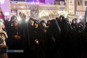 تجمع و راهپیمایی شبانه مردم انقلابی قم علیه اغتشاشگران