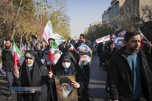 خروش مردم تهران علیه تروریست‌های آشوب‌گر