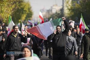 خروش مردم تهران علیه تروریست‌های آشوب‌گر