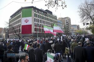 خروش مردم تهران علیه تروریست‌های آشوب‌گر