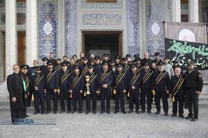 دسته عزاداری خادمان حرم کریمه اهل‌بیت (س) در روز شهادت حضرت امام موسی کاظم (علیه‌السلام)