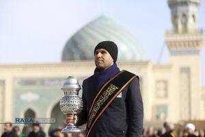 دسته عزاداری خادمان حرم کریمه اهل‌بیت (س) در روز شهادت حضرت امام موسی کاظم (علیه‌السلام)