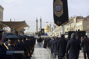 دسته عزاداری خادمان حرم کریمه اهل‌بیت (س) در روز شهادت حضرت امام موسی کاظم (علیه‌السلام)