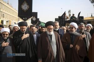 دسته عزاداری خادمان حرم کریمه اهل‌بیت (س) در روز شهادت حضرت امام موسی کاظم (علیه‌السلام)