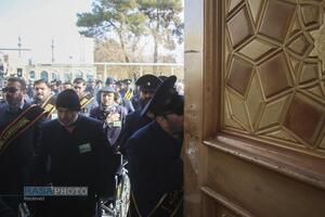 دسته عزاداری خادمان حرم کریمه اهل‌بیت (س) در روز شهادت حضرت امام موسی کاظم (علیه‌السلام)