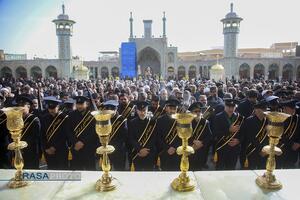 دسته عزاداری خادمان حرم کریمه اهل‌بیت (س) در روز شهادت حضرت امام موسی کاظم (علیه‌السلام)