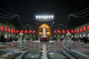 حال و هوای حرم مطهر رضوی در شب شهادت حضرت امام کاظم (علیه‌السلام)