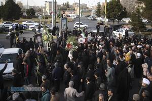 تشییع پیکر شهید اعتشاشات تروریستی در قم