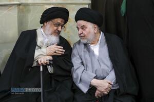 تشییع پیکر آیت الله سیدهادی حسینی سیستانی برادر حضرت آیت‌الله سید علی سیستانی