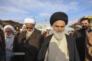 تشییع پیکر آیت الله سیدهادی حسینی سیستانی برادر حضرت آیت‌الله سید علی سیستانی