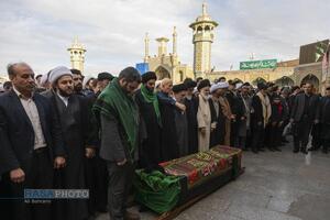 تشییع پیکر آیت الله سیدهادی حسینی سیستانی برادر حضرت آیت‌الله سید علی سیستانی