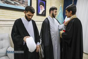 جشن عمامه‌گذاری طلاب حوزه علمیه حضرت ولی عصر (عج)