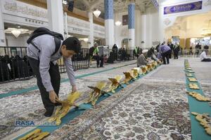 آئین جزء‌خوانی قرآن کریم در حرم کریمه اهل‌بیت (ع)