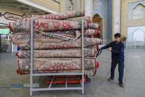 ضیافت افطار در صحن ملکوتی حرم کریمه اهلبیت (س)