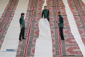 ضیافت افطار در صحن ملکوتی حرم کریمه اهلبیت (س)