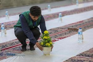 ضیافت افطار در صحن ملکوتی حرم کریمه اهلبیت (س)