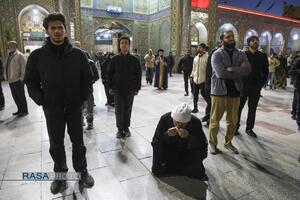 تجمع مردم قم در پی اعلام خبر شهادت رهبر معظم انقلاب