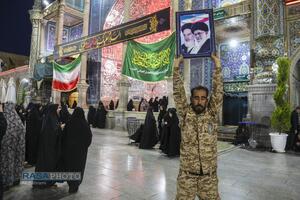 تجمع مردم قم در پی اعلام خبر شهادت رهبر معظم انقلاب
