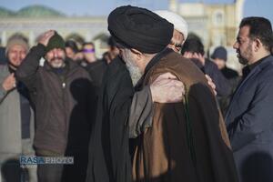 آئین تعویض پرچم مسجد مقدس جمکران در پی شهادت حضرت آیت‌الله‌العظمی خامنه‌ای (قدس‌سره)