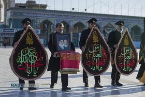 آئین تعویض پرچم مسجد مقدس جمکران در پی شهادت حضرت آیت‌الله‌العظمی خامنه‌ای (قدس‌سره)