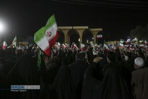 خروش انتقامی مردم قم در شب عزاداری شهادت امام خامنه‌ای (قدس‌سره)