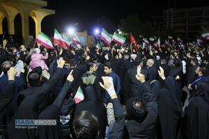 خروش انتقامی مردم قم در شب عزاداری شهادت امام خامنه‌ای (قدس‌سره)