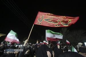 خروش انتقامی مردم قم در شب عزاداری شهادت امام خامنه‌ای (قدس‌سره)