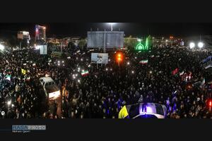 خروش انتقامی مردم قم در شب عزاداری شهادت امام خامنه‌ای (قدس‌سره)