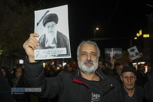 خروش انتقامی مردم قم در شب عزاداری شهادت امام خامنه‌ای (قدس‌سره) -۲