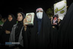 خروش انتقامی مردم قم در شب عزاداری شهادت امام خامنه‌ای (قدس‌سره) -۲