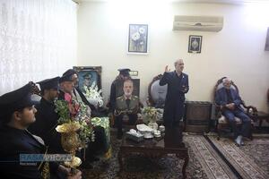 حضور خادمان حرم حضرت معصومه (س) در منزل سپهبد شهید عبدالرحیم موسوی