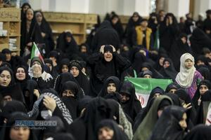 مراسم وداع با پیکر ۸ شهید حملات آمریکایی صهیونیستی اخیر به شهر مقدس قم