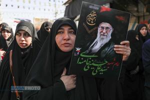 تشییع پیکر ۸ شهید جنایات رژیم صهیونی و آمریکایی در قم