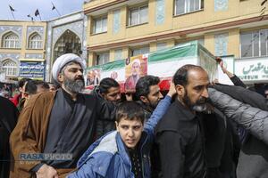 مراسم تشییع پیکر شهید حجت الاسلام محسن مهدوی کلاته