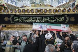 تشییع 13 شهید حملات اخیر دشمن در قم