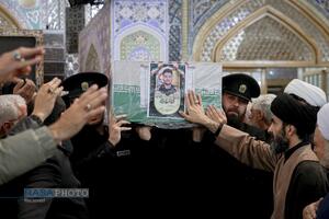 اجتماع عزاداران رهبر شهید انقلاب در حرم مطهر رضوی