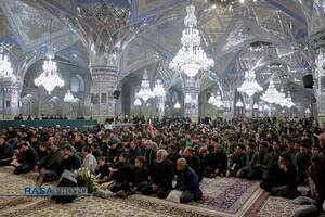 اجتماع عزاداران رهبر شهید انقلاب در حرم مطهر رضوی