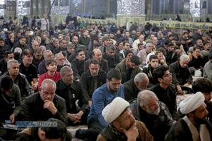 اجتماع عزاداران رهبر شهید انقلاب در حرم مطهر رضوی