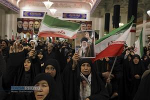 وداع با با پیکر شهید مجید دلیریان در حرم کریمه اهلبیت (س)