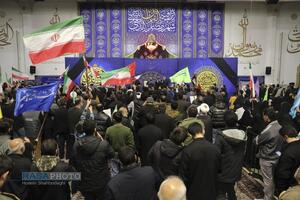 وداع با با پیکر شهید مجید دلیریان در حرم کریمه اهلبیت (س)
